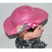 Pink s Hat That Has One Upturned Side with Cloth Bow Size 46X  eb-29732611